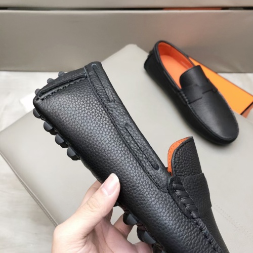 Replica Hermes Leather Shoes For Men #1195925 $96.00 USD for Wholesale