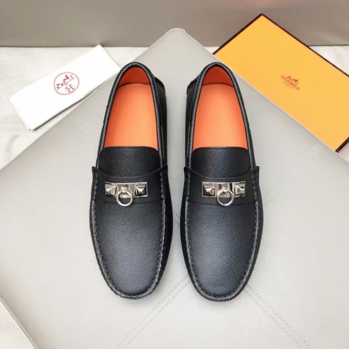 Replica Hermes Leather Shoes For Men #1195939 $96.00 USD for Wholesale
