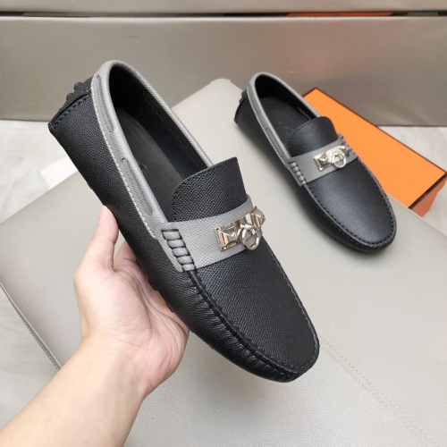 Hermes Leather Shoes For Men #1195941 $96.00 USD, Wholesale Replica Hermes Leather Shoes