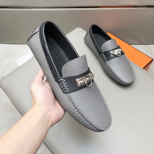 Hermes Leather Shoes For Men #1195942 $96.00 USD, Wholesale Replica Hermes Leather Shoes
