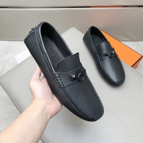 Hermes Leather Shoes For Men #1195945 $96.00 USD, Wholesale Replica Hermes Leather Shoes