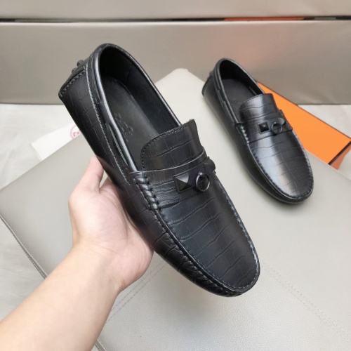 Hermes Leather Shoes For Men #1195946 $96.00 USD, Wholesale Replica Hermes Leather Shoes