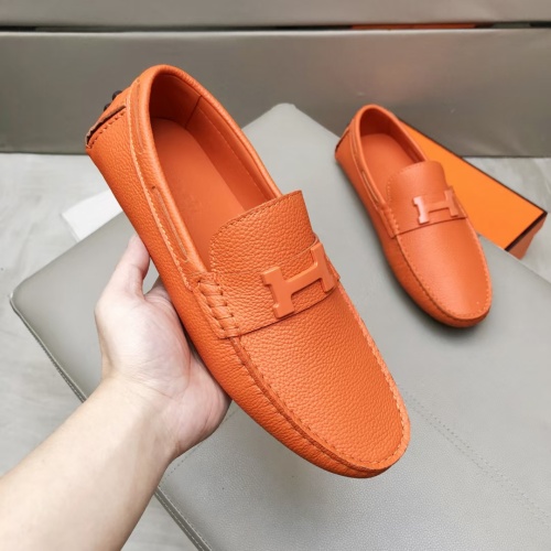 Hermes Leather Shoes For Men #1195950 $96.00 USD, Wholesale Replica Hermes Leather Shoes