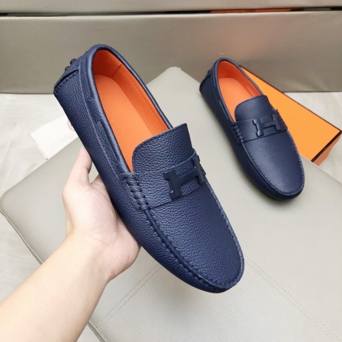 Hermes Leather Shoes For Men #1195957 $96.00 USD, Wholesale Replica Hermes Leather Shoes