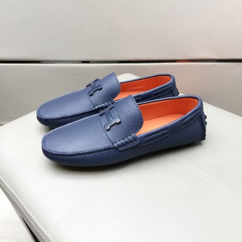 Replica Hermes Leather Shoes For Men #1195957 $96.00 USD for Wholesale