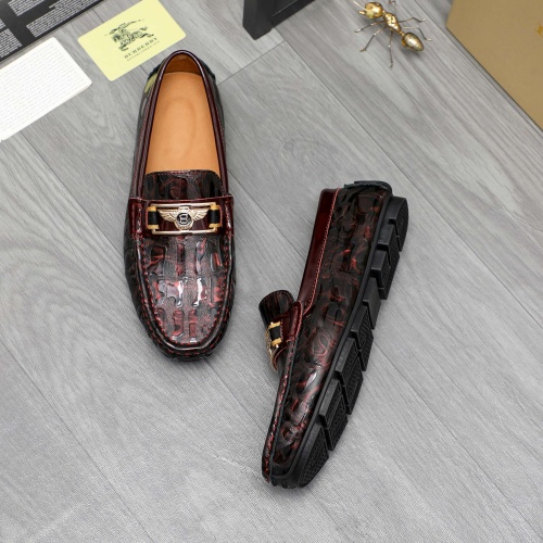 Replica Burberry Leather Shoes For Men #1195982 $68.00 USD for Wholesale
