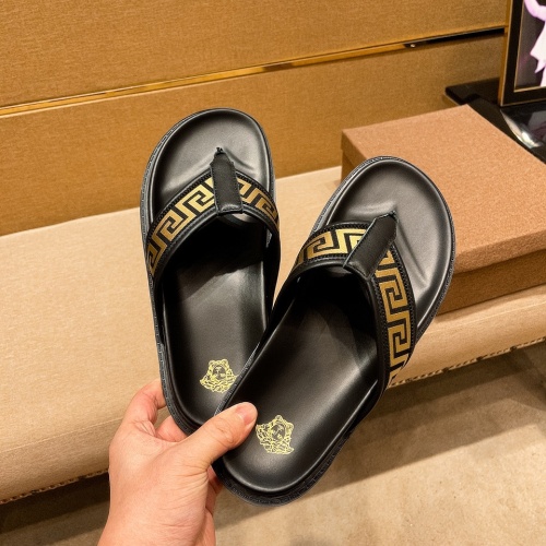 Replica Versace Slippers For Men #1196018 $45.00 USD for Wholesale