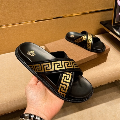 Replica Versace Slippers For Men #1196020 $45.00 USD for Wholesale