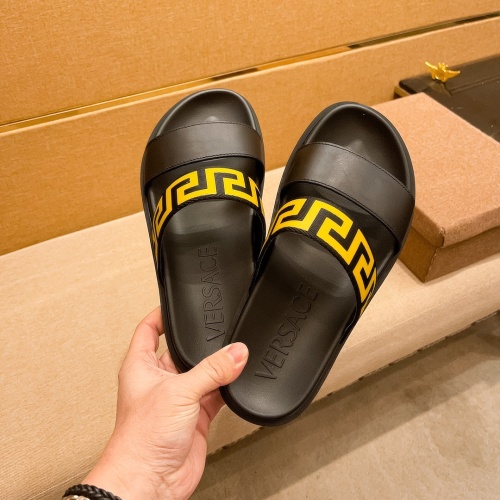 Replica Versace Slippers For Men #1196023 $52.00 USD for Wholesale