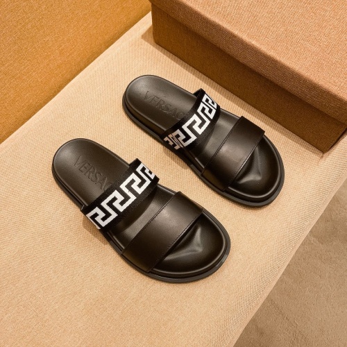 Replica Versace Slippers For Men #1196025 $52.00 USD for Wholesale