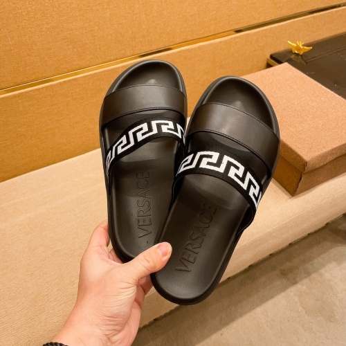 Replica Versace Slippers For Men #1196025 $52.00 USD for Wholesale