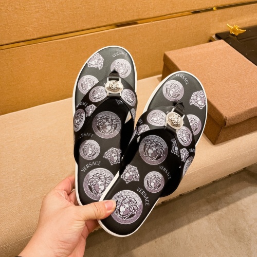 Replica Versace Slippers For Men #1196028 $48.00 USD for Wholesale