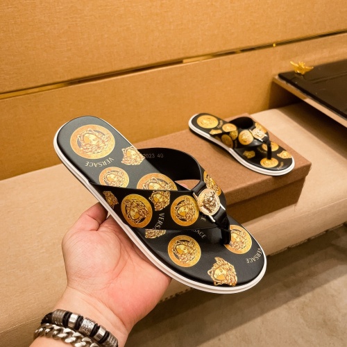Replica Versace Slippers For Men #1196029 $48.00 USD for Wholesale