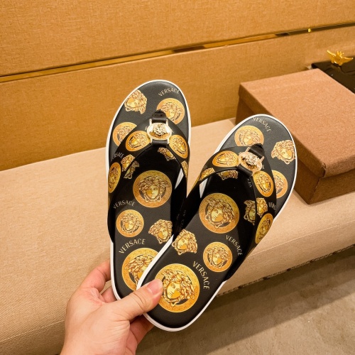 Replica Versace Slippers For Men #1196029 $48.00 USD for Wholesale