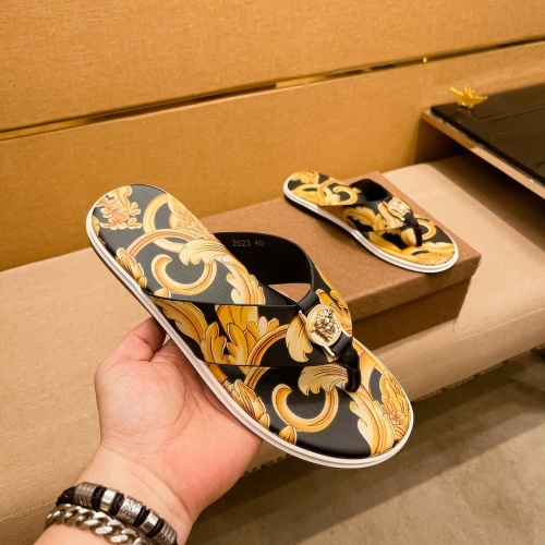 Replica Versace Slippers For Men #1196035 $48.00 USD for Wholesale