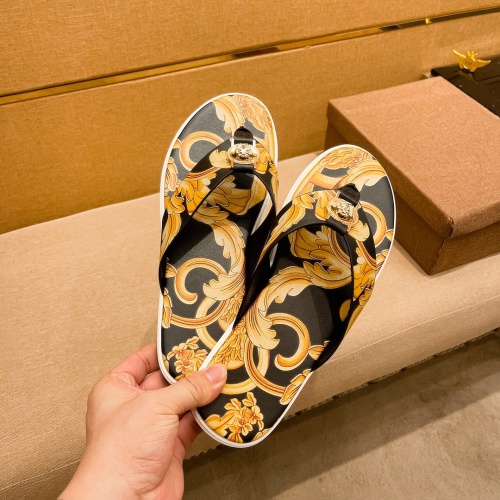 Replica Versace Slippers For Men #1196035 $48.00 USD for Wholesale