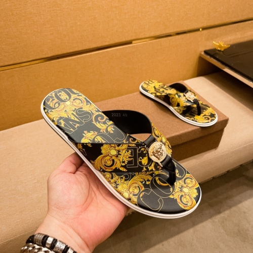 Replica Versace Slippers For Men #1196037 $48.00 USD for Wholesale