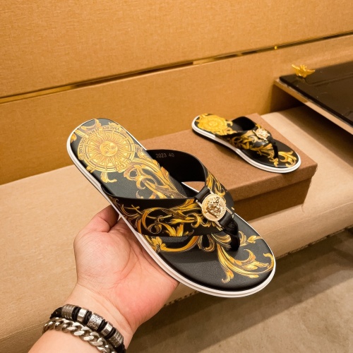 Replica Versace Slippers For Men #1196039 $48.00 USD for Wholesale
