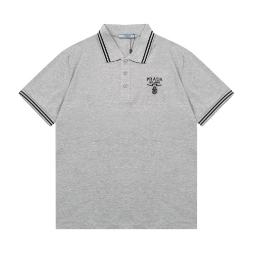 Prada T-Shirts Short Sleeved For Men #1196047 $45.00 USD, Wholesale Replica Prada T-Shirts