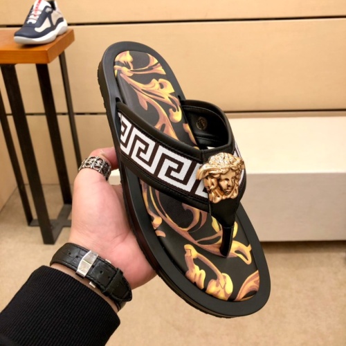 Replica Versace Slippers For Men #1196056 $48.00 USD for Wholesale