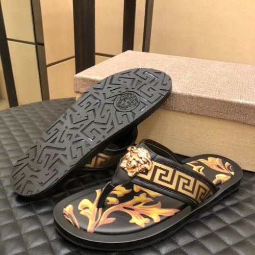 Replica Versace Slippers For Men #1196057 $48.00 USD for Wholesale