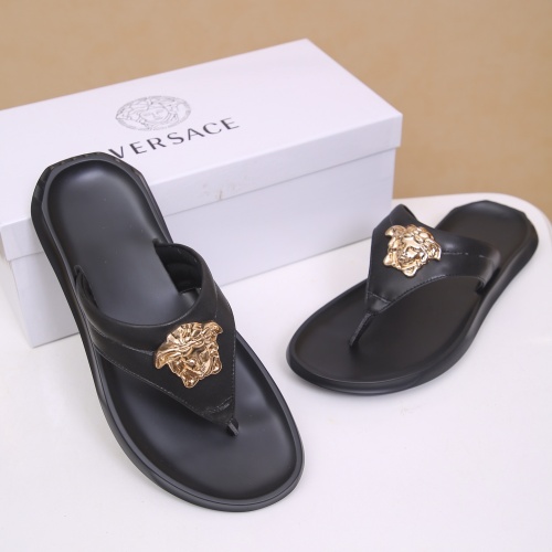 Replica Versace Slippers For Men #1196107 $42.00 USD for Wholesale