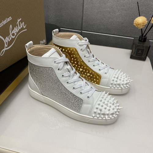 Christian Louboutin High Top Shoes For Men #1196117 $98.00 USD, Wholesale Replica Christian Louboutin High Top Shoes