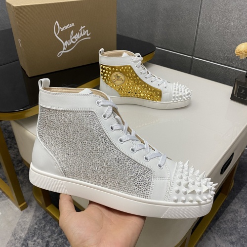 Replica Christian Louboutin High Top Shoes For Men #1196117 $98.00 USD for Wholesale