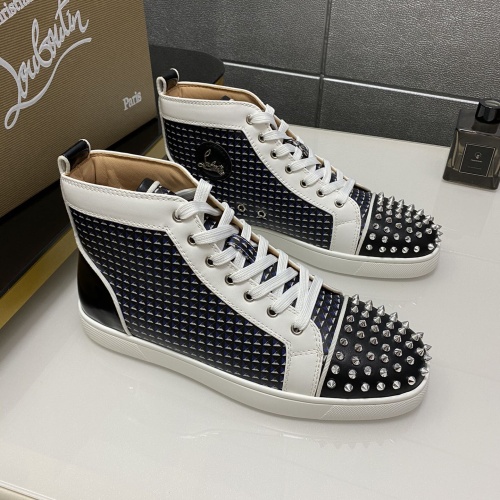 Christian Louboutin High Top Shoes For Men #1196119 $98.00 USD, Wholesale Replica Christian Louboutin High Top Shoes