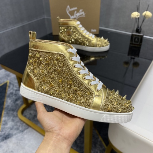 Replica Christian Louboutin High Top Shoes For Men #1196121 $98.00 USD for Wholesale