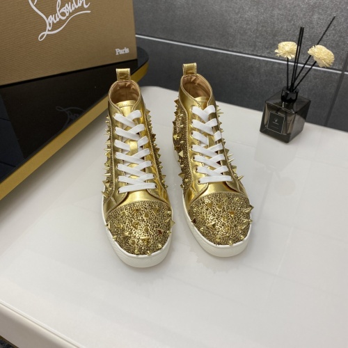 Replica Christian Louboutin High Top Shoes For Men #1196121 $98.00 USD for Wholesale