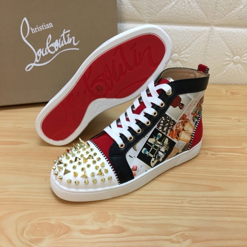 Replica Christian Louboutin High Top Shoes For Men #1196123 $92.00 USD for Wholesale