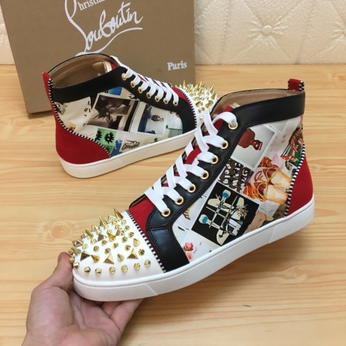 Replica Christian Louboutin High Top Shoes For Men #1196123 $92.00 USD for Wholesale