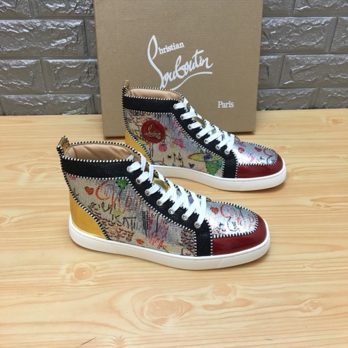 Christian Louboutin High Top Shoes For Men #1196125 $92.00 USD, Wholesale Replica Christian Louboutin High Top Shoes