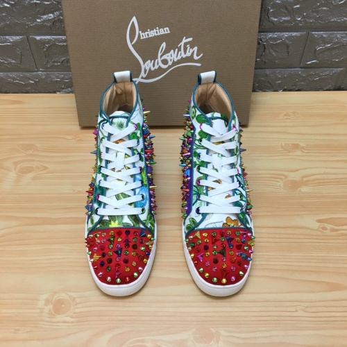 Replica Christian Louboutin High Top Shoes For Men #1196127 $92.00 USD for Wholesale