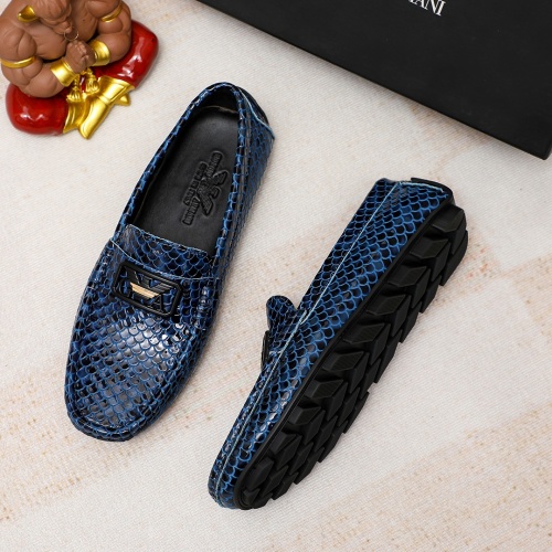 Replica Armani Leather Shoes For Men #1196131 $68.00 USD for Wholesale