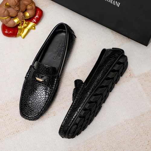 Replica Armani Leather Shoes For Men #1196132 $68.00 USD for Wholesale