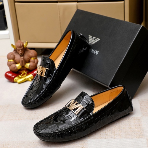 Armani Leather Shoes For Men #1196135 $68.00 USD, Wholesale Replica Armani Leather Shoes