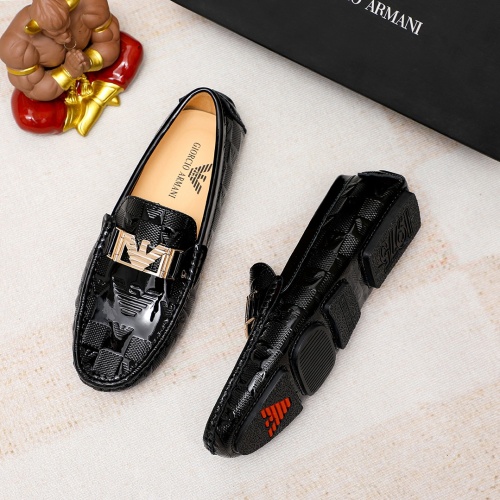 Replica Armani Leather Shoes For Men #1196135 $68.00 USD for Wholesale