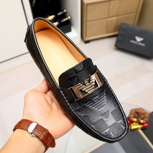 Replica Armani Leather Shoes For Men #1196136 $68.00 USD for Wholesale
