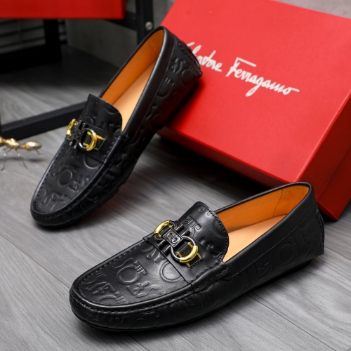 Salvatore Ferragamo Leather Shoes For Men #1196138 $68.00 USD, Wholesale Replica Salvatore Ferragamo Leather Shoes