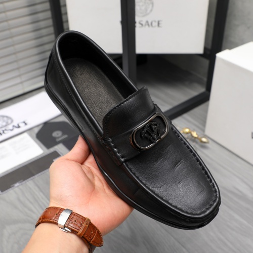 Replica Versace Leather Shoes For Men #1196139 $68.00 USD for Wholesale