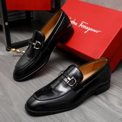 Salvatore Ferragamo Leather Shoes For Men #1196140 $82.00 USD, Wholesale Replica Salvatore Ferragamo Leather Shoes