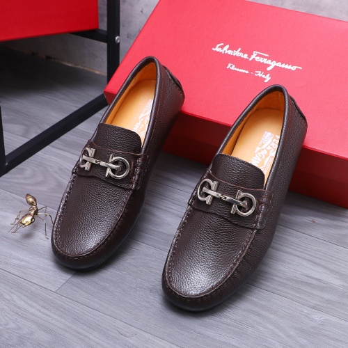 Salvatore Ferragamo Leather Shoes For Men #1196142