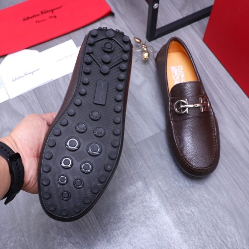 Replica Salvatore Ferragamo Leather Shoes For Men #1196142 $76.00 USD for Wholesale