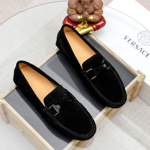 Replica Versace Leather Shoes For Men #1196356 $68.00 USD for Wholesale