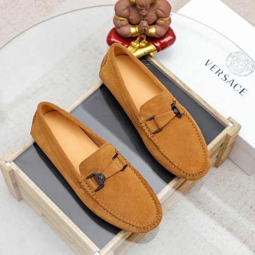 Replica Versace Leather Shoes For Men #1196358 $68.00 USD for Wholesale