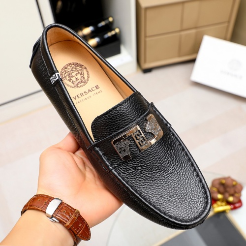 Replica Versace Leather Shoes For Men #1196362 $68.00 USD for Wholesale