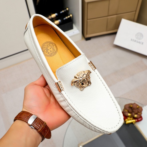 Replica Versace Leather Shoes For Men #1196376 $68.00 USD for Wholesale