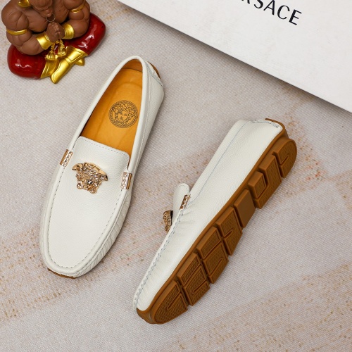 Replica Versace Leather Shoes For Men #1196376 $68.00 USD for Wholesale